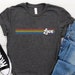 Rainbow Shirt ∙ Pride Shirts ∙ Gay Pride T-Shirt ∙ Lesbian Shirt ∙ Love Is Love Shirt ∙ Love Equality ∙ Softstyle Unisex T-Shirt