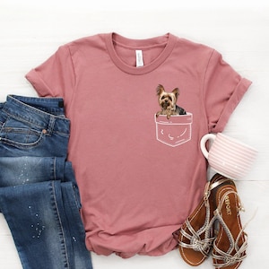 Yorkie Tshirt ∙ Yorkie Dog Shirt ∙ Yorkshire Terrier ∙ Yorkie Tee ∙ Yorkie Mom ∙ Cute Dog Shirt ∙ Yorkie Shirt ∙ Softstyle Unisex Tee