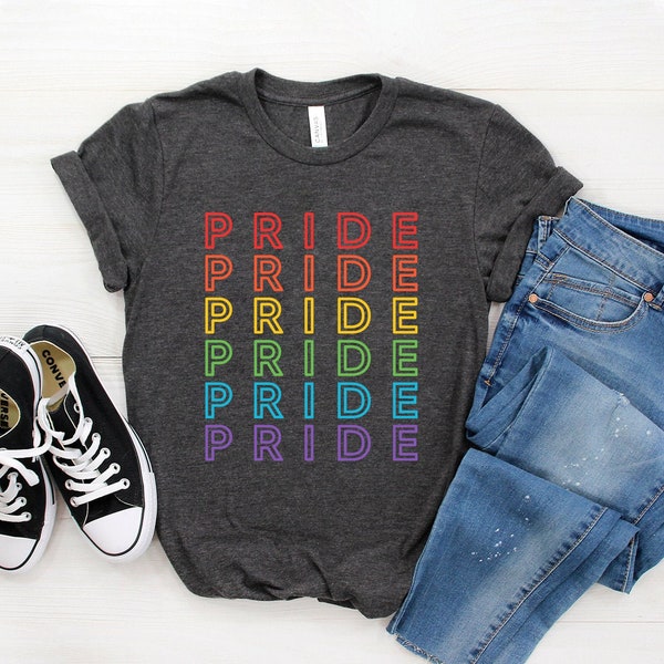 Vintage Pride Shirt ∙ Pride ∙ Gay Pride Shirt ∙ LGBT Shirt ∙ Pride TShirt ∙ Pride Shirt ∙ Rainbow ∙ Love is Love ∙ Softstyle Unisex Tee