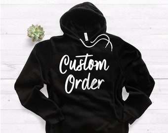 Custom Hoodie Order ∙ Softstyle Unisex Pullover Hoodie