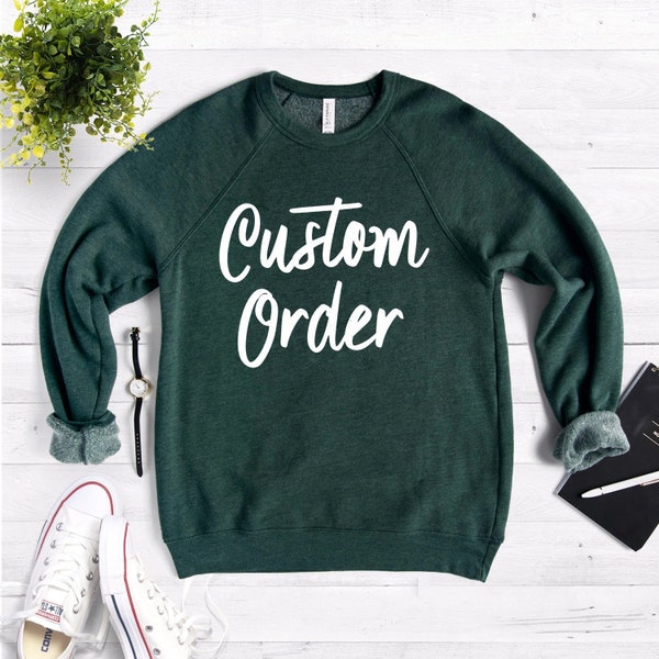 Custom Sponge Fleece Raglan Unisex Sweatshirt