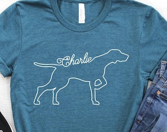 Personalized German Shorthaired Pointer Shirt: GSP Dog Mom Gift