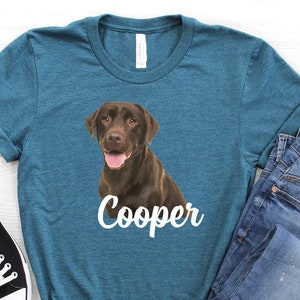 Labrador Retriever ∙ Labrador Mom ∙ Labrador Retriever ∙ Chocolate Lab ∙ Lab Mom Shirt ∙ Personalized Dog Shirt ∙ Softstyle Unisex Tee
