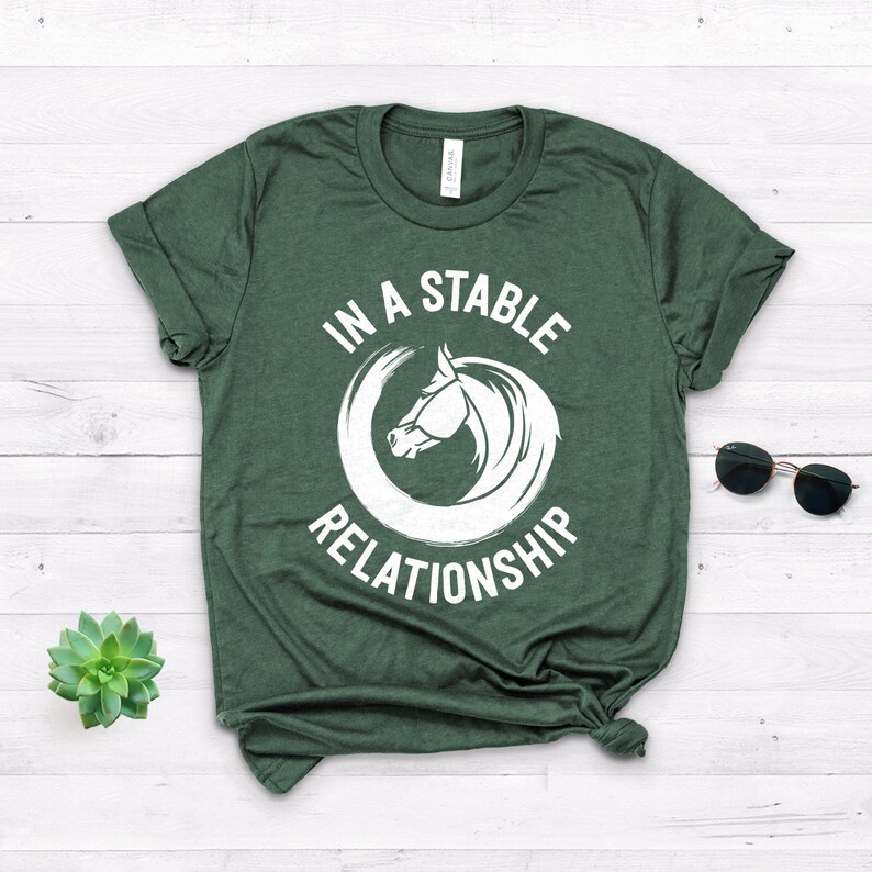 Horse Shirt Horse Lover Gift In A Stable Relationship Horse Lover Gifts Horse Lover Horse Show Shirts Softstyle Unisex Shirt image 4