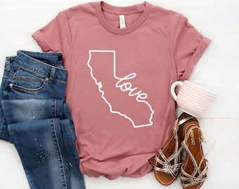 California Shirt ∙ California Love Shirt ∙ California Home Gift ∙ West Coast Pride Shirt ∙ State Pride Shirt ∙ Softstyle Unisex Shirt
