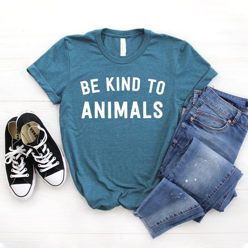 Be Kind to Animals Animal Lover Shirt Animal Shirt Etsy