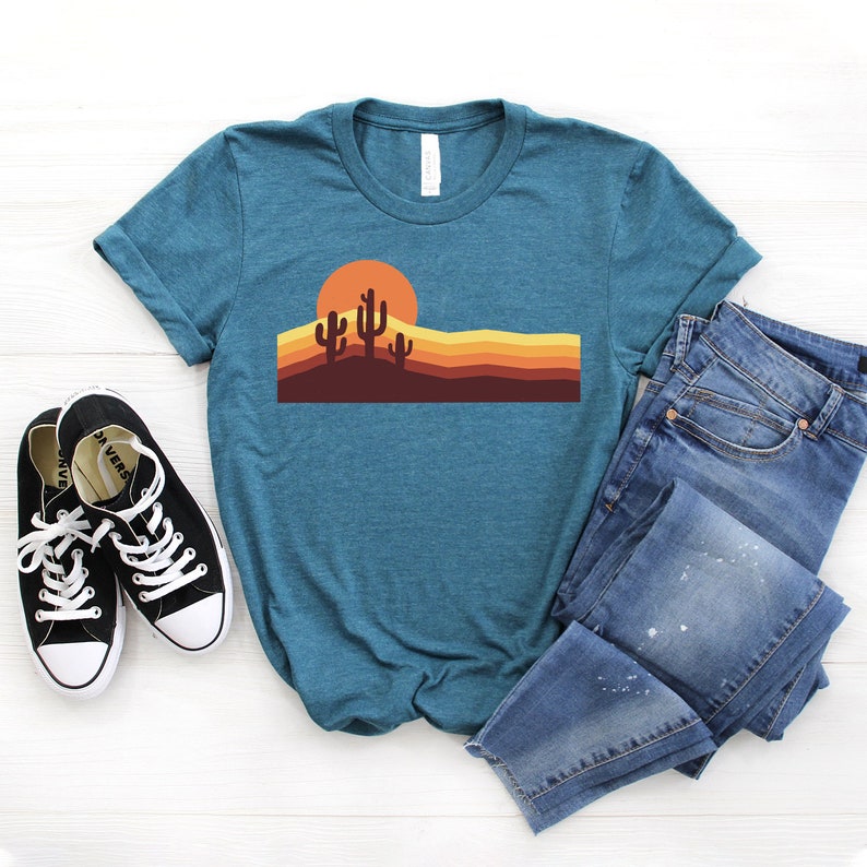 70s Desert Shirt Bohemian Tshirt Retro Shirt Graphic Tee - Etsy