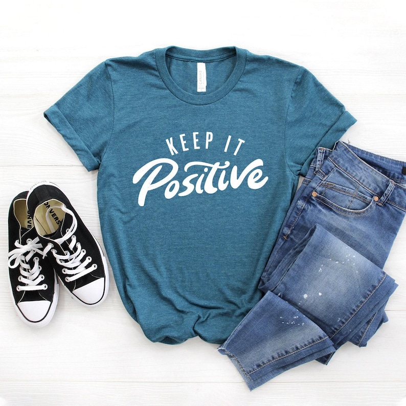 Positive Shirt ∙ Keep It Positive T-Shirt ∙ Positivity Shirt ∙ Choose Kind Shirt ∙ Inspirational Tshirt ∙ Kindness ∙ Softstyle Unisex Shirt image 1