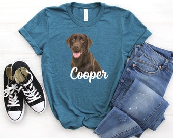 Labrador Retriever ∙ Labrador Mom ∙ Labrador Retriever ∙ Chocolate Lab ∙ Lab Mom Shirt ∙ Personalized Dog Shirt ∙ Softstyle Unisex Tee