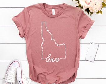 Idaho Shirt ∙ Idaho Gift ∙ Love Idaho ∙ Pacific Northwest T-shirt ∙ PNW Clothing ∙ Ski Idaho Shirt ∙ Adventure Tee ∙ Softstyle Unisex Shirt