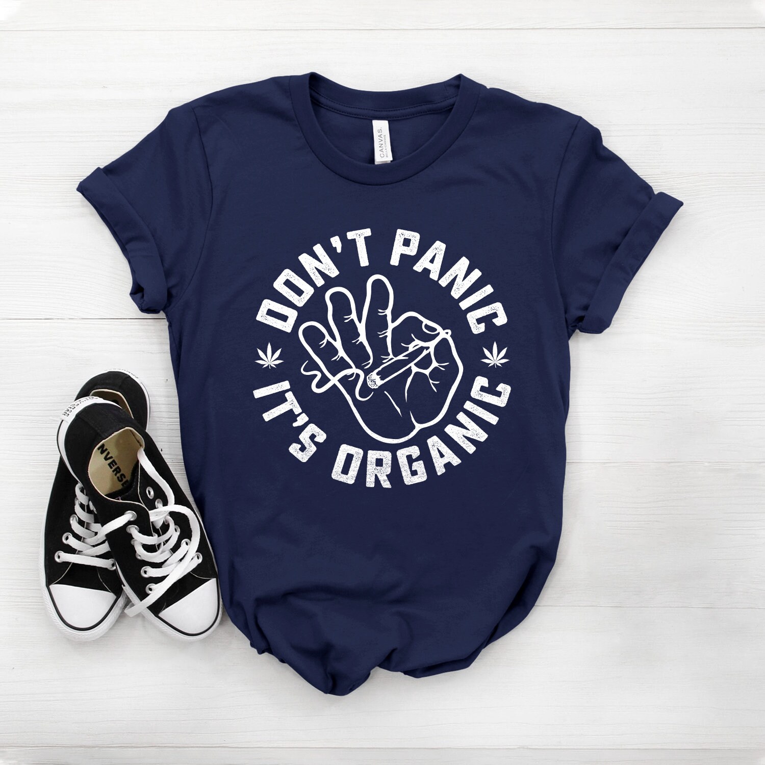 Weed Shirt Dont Panic Its Organic Shirt Botanical | Etsy