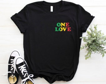 One Love Shirt ∙ Jamaican Gifts ∙ Jamaica Shirt ∙ 420 Tshirts ∙ Rasta Shirt ∙ Rastafari T Shirt ∙ Rasta Clothing ∙ Softstyle Unisex Tee