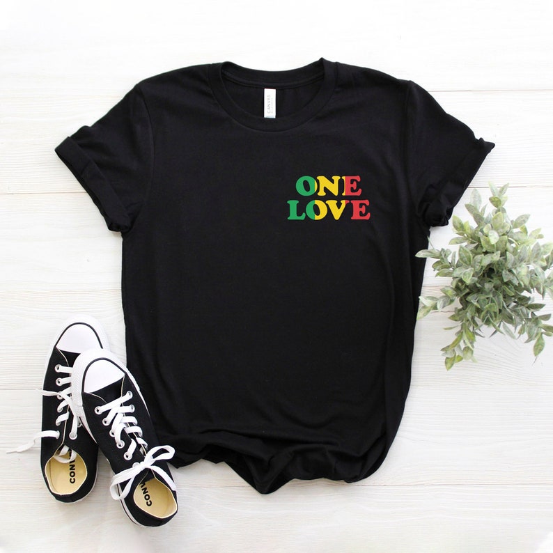 One Love Shirt ∙ Jamaican Gifts ∙ Jamaica Shirt ∙ 420 Tshirts ∙ Rasta Shirt ∙ Rastafari T Shirt ∙ Rasta Clothing ∙ Softstyle Unisex Tee 