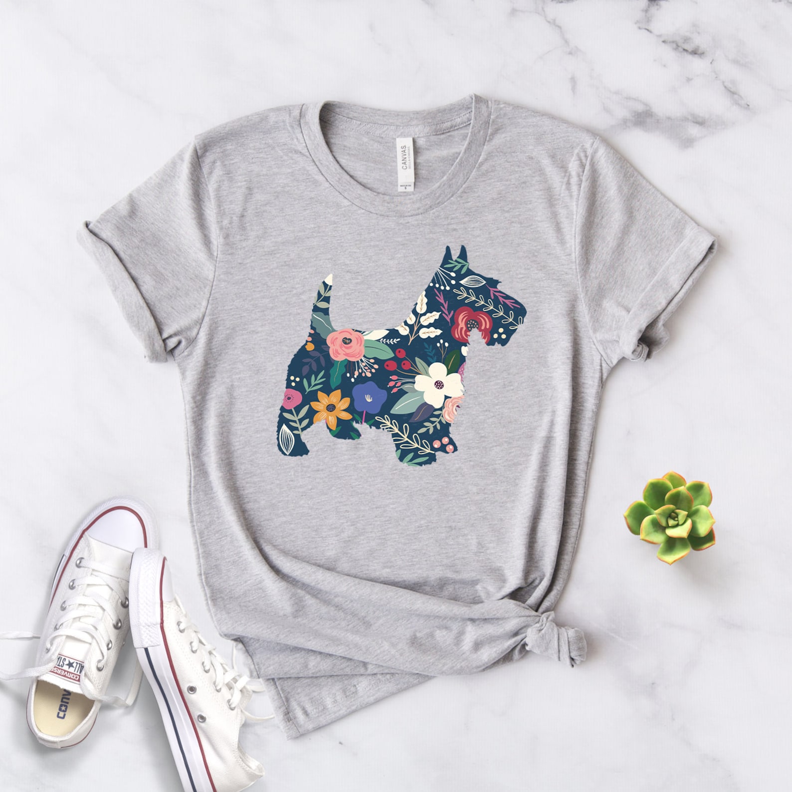 Scottie Dog Shirt Scottie Gift Scottish Terrier Shirt Etsy