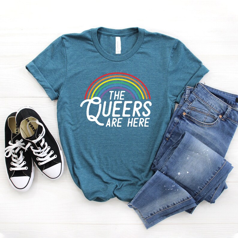 The Queers Are Here Shirt ∙ Pride Shirts ∙ Bisexual Shirt ∙ Gay Pride ∙ Lesbian Shirt ∙ Asexual ∙ Love Equality ∙ Softstyle Unisex Shirt 