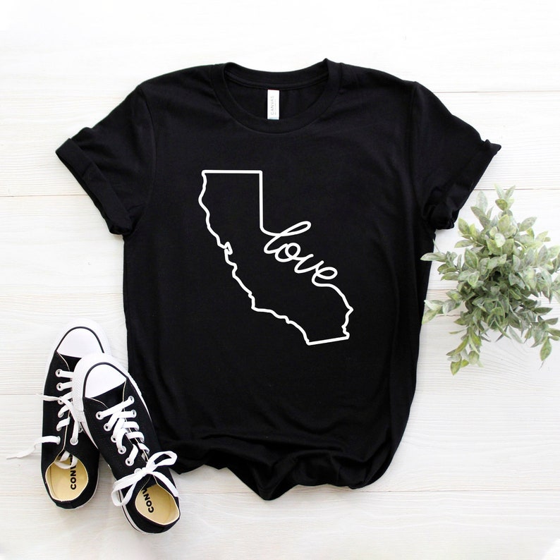 California Shirt California Love Shirt California Home Gift West Coast Pride Shirt State Pride Shirt Softstyle Unisex Shirt Black