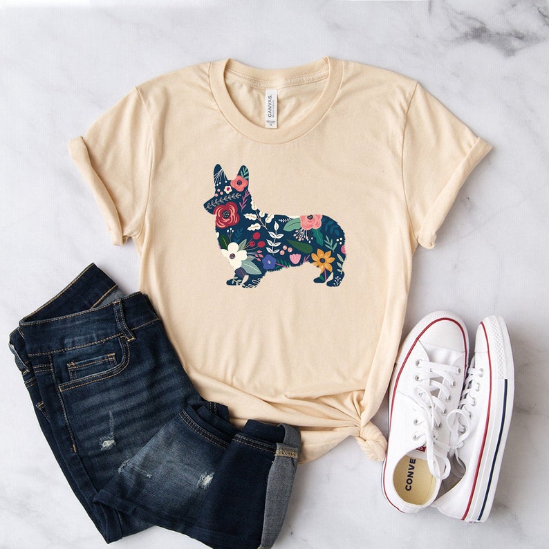 Corgi Shirt Corgi Gifts Corgi Tshirt Corgi Lover Corgi Mom Crazy Corgi Lady Corgi Dog Gifts Corgi Dog Softstyle Unisex Tee Soft Cream