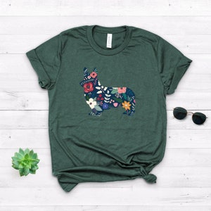 Corgi Shirt Corgi Gifts Corgi Tshirt Corgi Lover Corgi Mom Crazy Corgi Lady Corgi Dog Gifts Corgi Dog Softstyle Unisex Tee Heather Forest Green