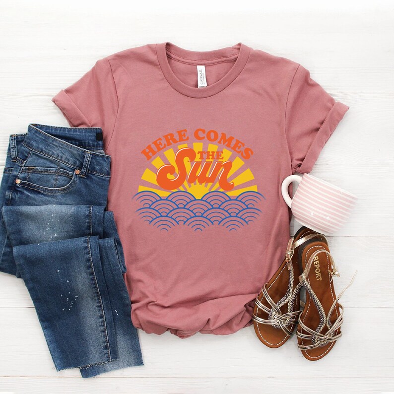 Here Comes The Sun Summer Shirt Vacation Shirt 70s Shirt | Etsy