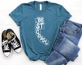 West Coast Best Coast Shirt ∙ California Vibes Shirt ∙ California Shirt ∙ West Coast Shirt ∙ Cali Tee ∙ Ocean Shirt ∙ Softstyle Unisex Shirt