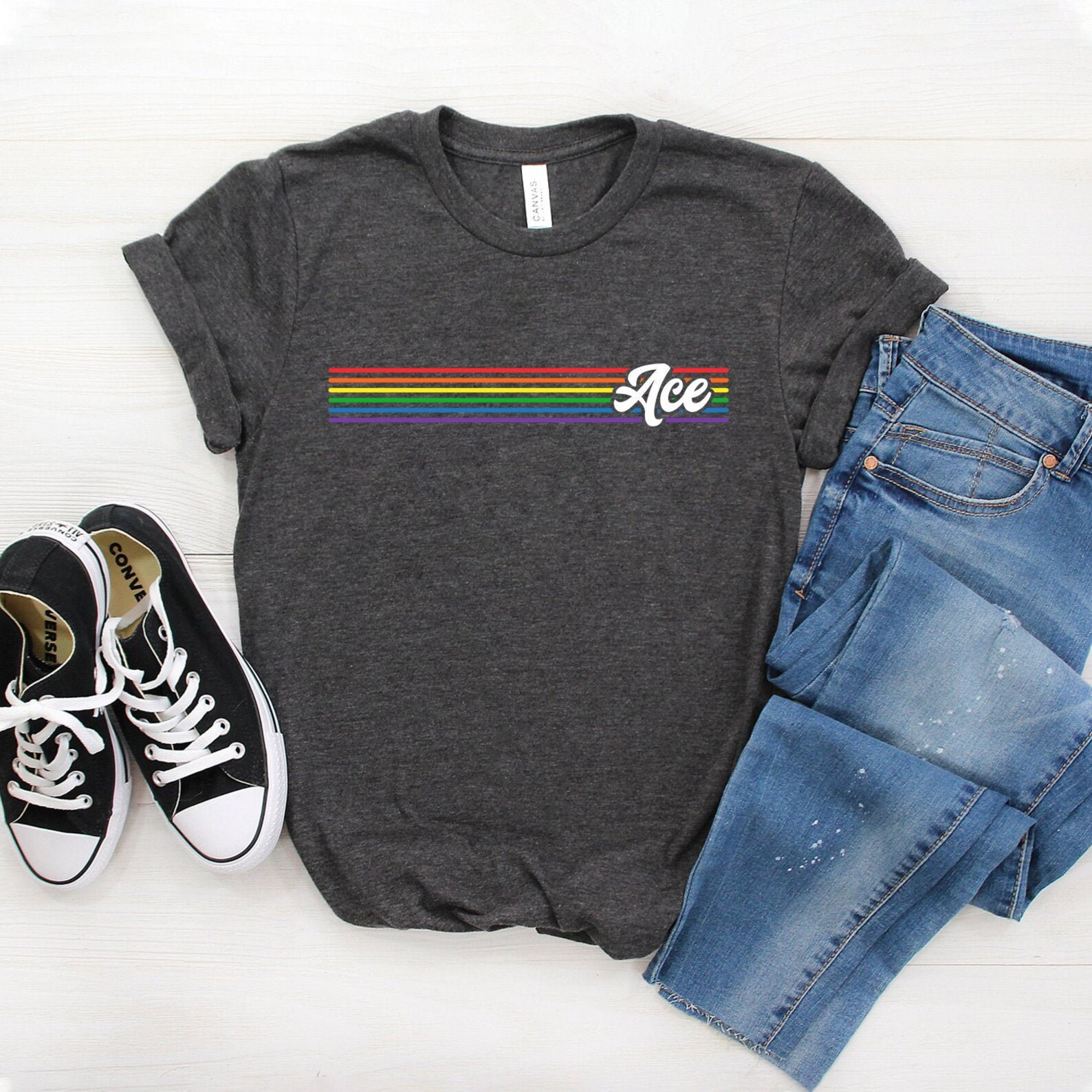 Ace Pride Ace Shirt Pride Shirt Ace Pride Shirt Pride Etsy