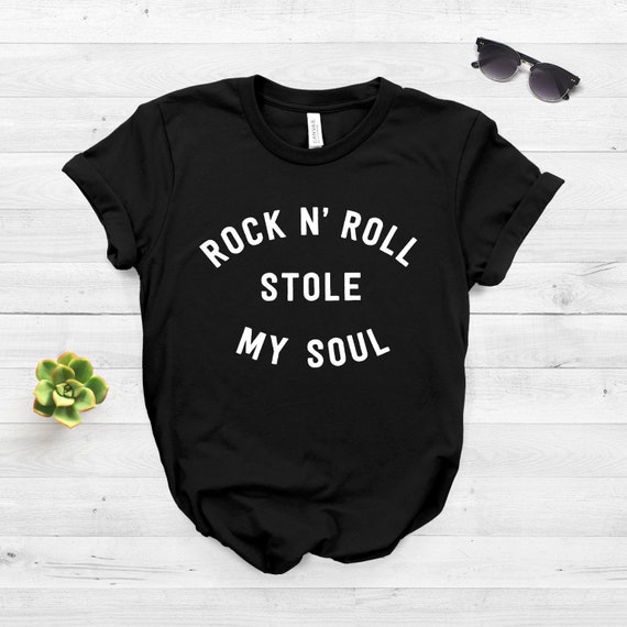 Rock N Roll Shirt 70s Classic Rock Music Shirt Band | Etsy