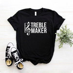 Musician Gift Piano Shirt Treble Maker Shirt Music Teacher Gift Music Lover Gift Musician Shirt Softstyle Unisex Shirt Black