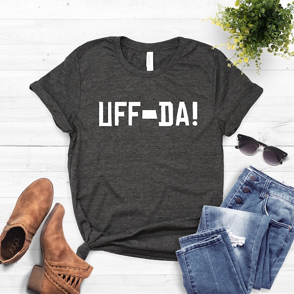 North Dakota Tshirt ∙ Fargo Shirt ∙ Uff Da Shirt ∙ Bismarck Shirt ∙ Midwest Shirt ∙ ND Shirt ∙ North Dakota Gifts ∙ Softstyle Unisex Tee