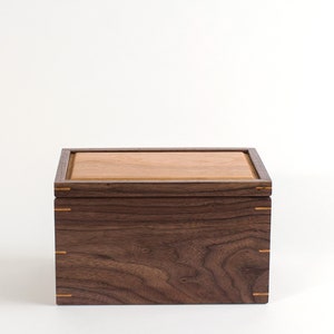 Personalized Keepsake Memory Box Walnut & Cherry Wood, Christmas Eve Box, Dog Memorial Box, Bereavement Gift image 8