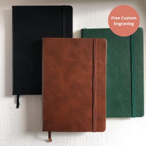 Personalisiertes Lederbuch - Graviertes Journal, personalisiertes Geschenk