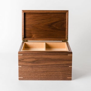Personalized Walnut Wood Memory Box, Legacy Box, Dog Memorial, Bereavement Gift image 2