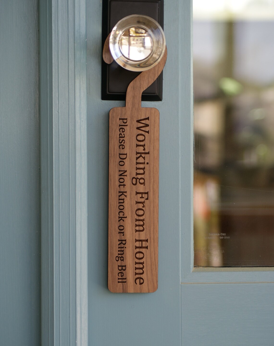 Working From Home Please Do Not Knock Do Not Ring Door