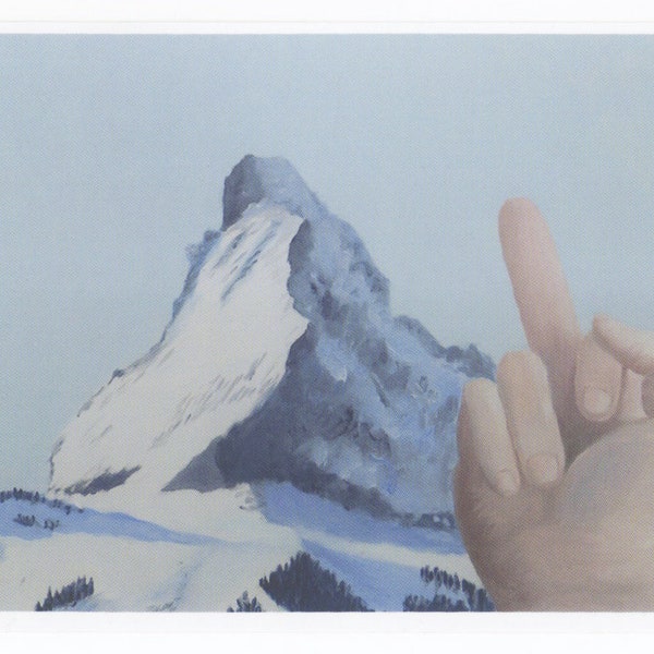 Cervin finger of honor postcard