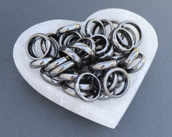 Black Hematite Ring Non-Magnetic