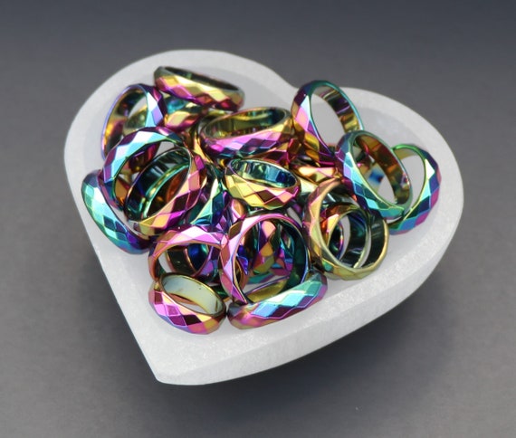 Hematite 2024 ring rainbow