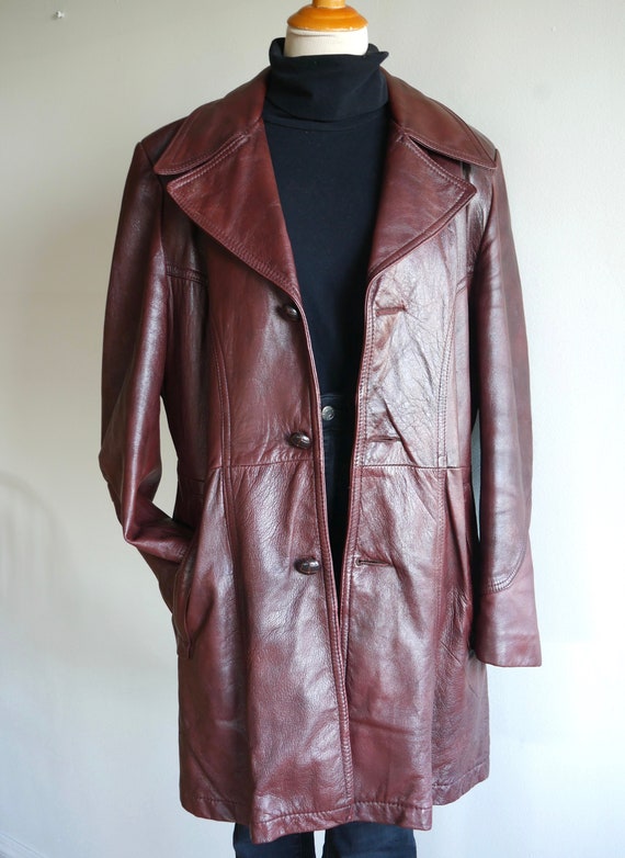 Leather wool lined jacket online