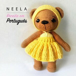 Padrão de urso de crochê - Neela