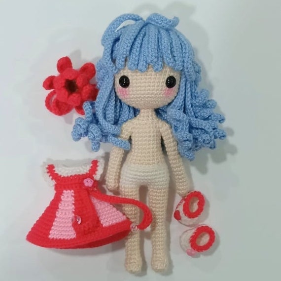 AMARYLS Crochet Doll Pattern / Amigurumi Doll Pattern / ENGLISH / FRANCE 
