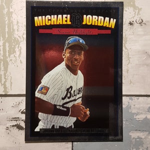 Vintage Michael Jordan - Carte de baseball surdimensionnée des Barons de Birmingham Ligue mineure 1994 Upper Deck MJ-5