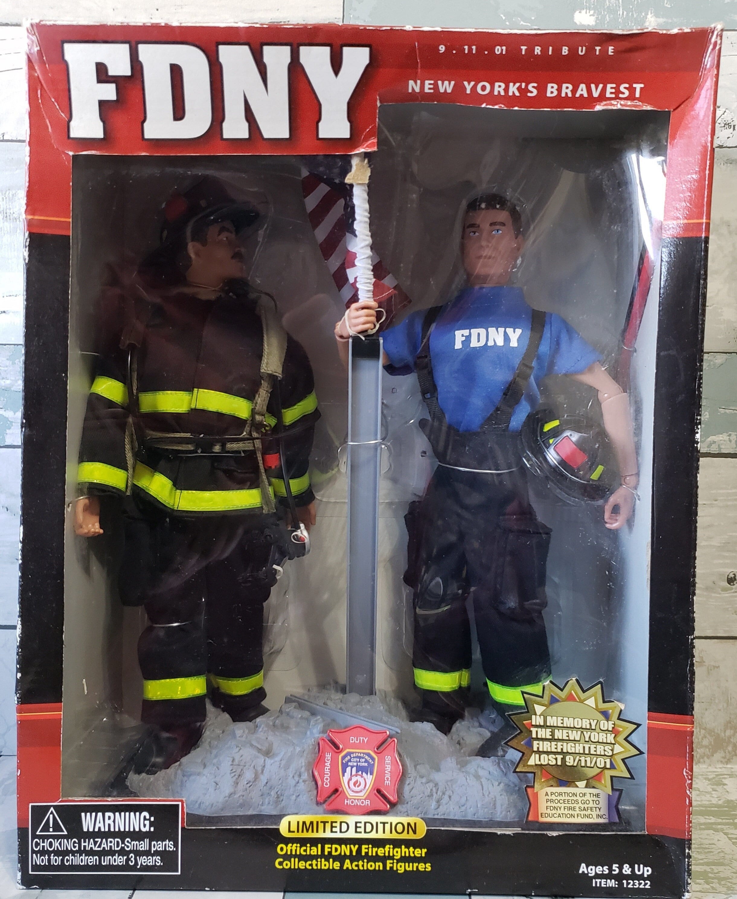 Limited Edition FDNY 9 11 01 Tribute New Yorks Bravest Official FDNY Firefighter Collectible Action Figures Etsy