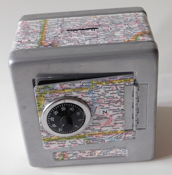 vintage toy safe bank