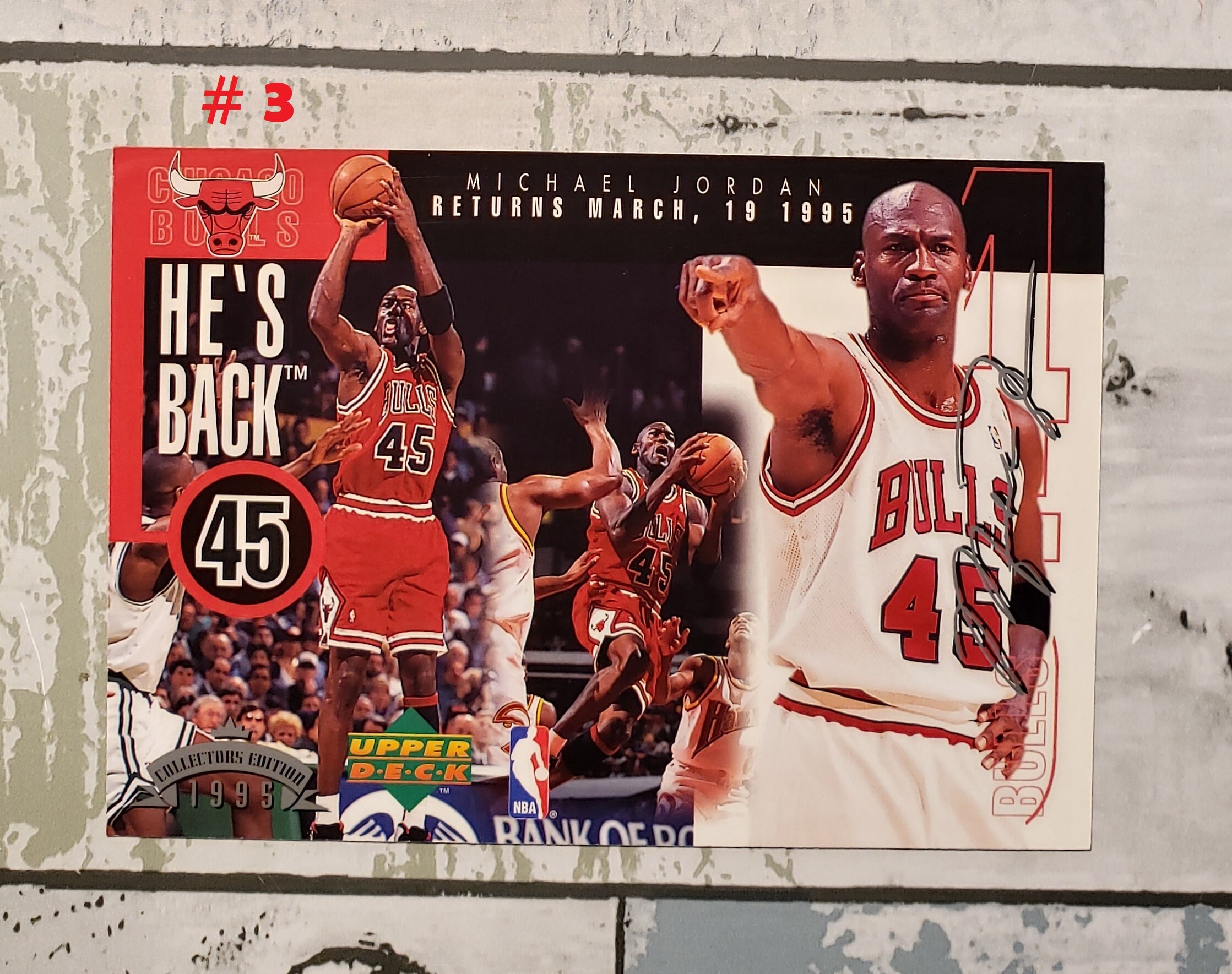 CHOICE of 3 Different Vintage Michael Jordan HES BACK 45 - Etsy