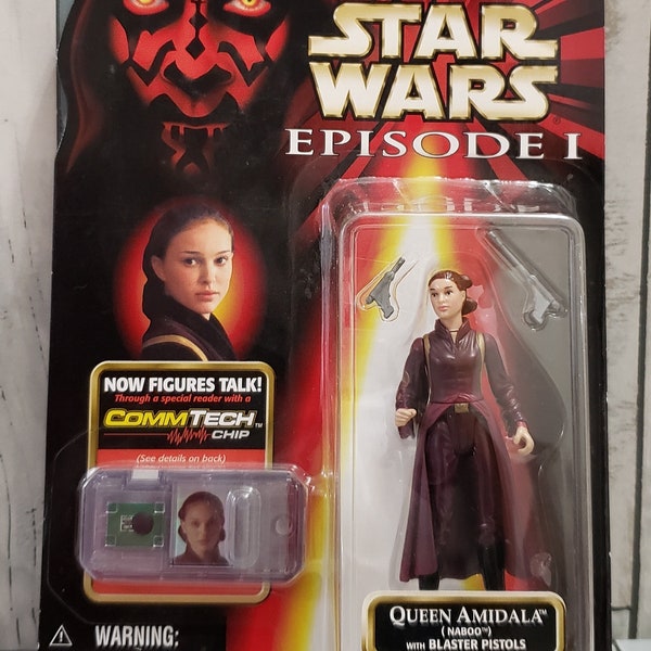 Star Wars Episode I – Queen Amidala (Naboo) with Blaster Pistols – Collection 1 – 1998 Hasbro – Lucasfilm Ltd.