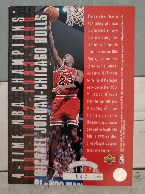 Michael jordan 4 time sale