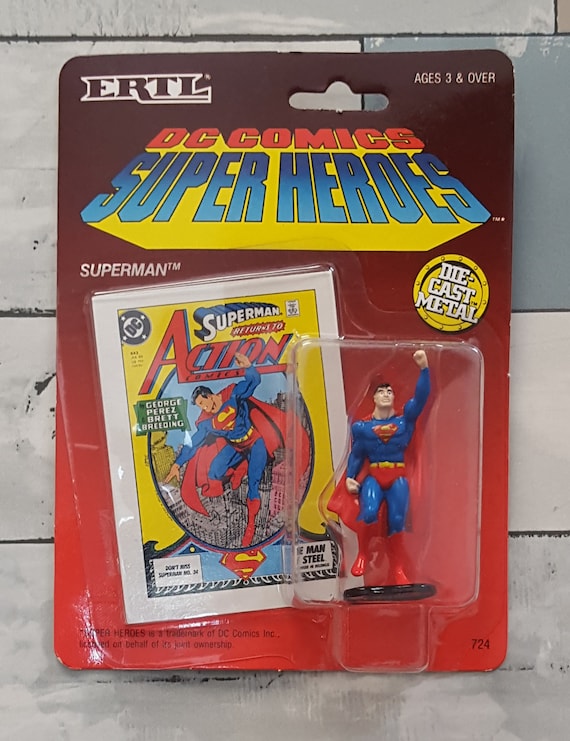 ERTL DC Comics Super Heroes – Superman – Raised Fist #724 Die-cast