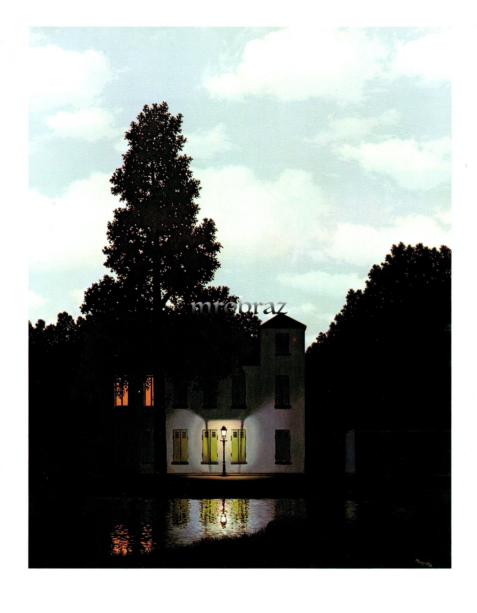LEmpire des Lumieres/ルネ マグリット/ポスター Magritte empire of light print - Etsy 日本