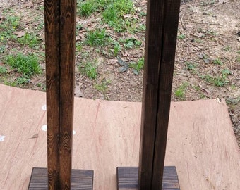 Audio speaker stands. Solid wood. Movie sound. Boom box speakers stand.