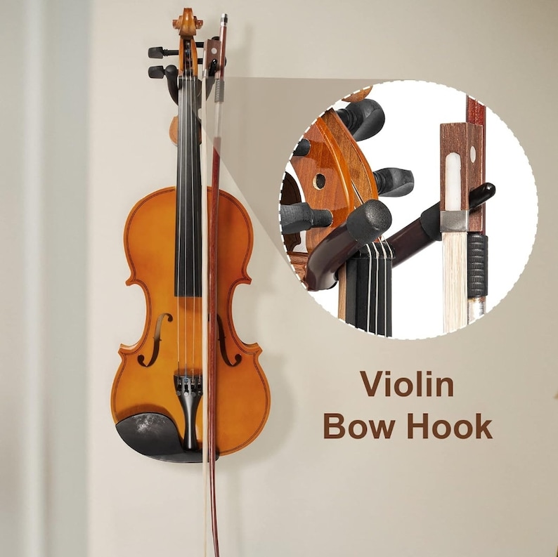 Wall guitar or violin hanger image 4