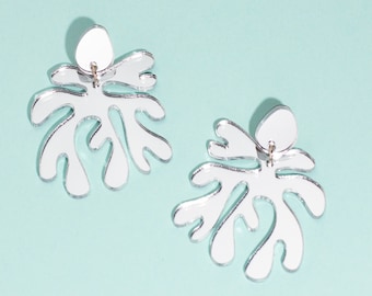 For Matisse No. 1 // Silver Matisse inspired  statement earrings