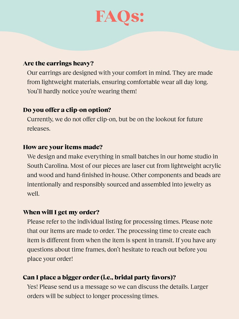 Frequently asked questions.